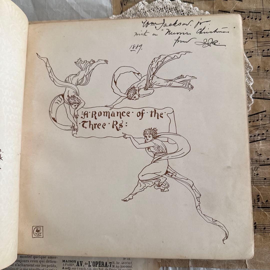 稀少アンティーク美しい挿絵のイギリス絵本ウォルタークレイン洋書ジャンクジャーナル