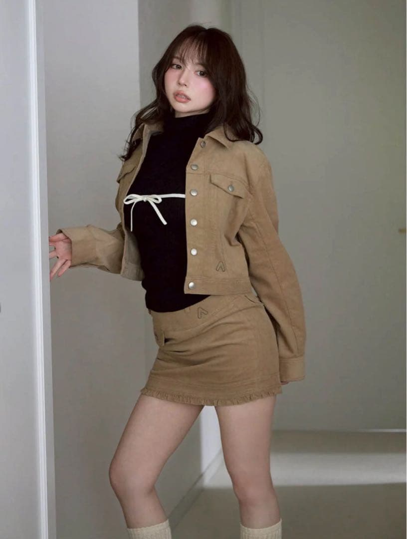 そ*様 【新品】ANDMARY♡Elsa corduroy mini skirt