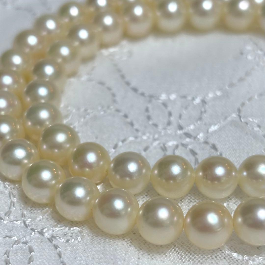 極上品 アコヤ真珠 花珠級 ネックレス 7.0-7.5mm 無調色