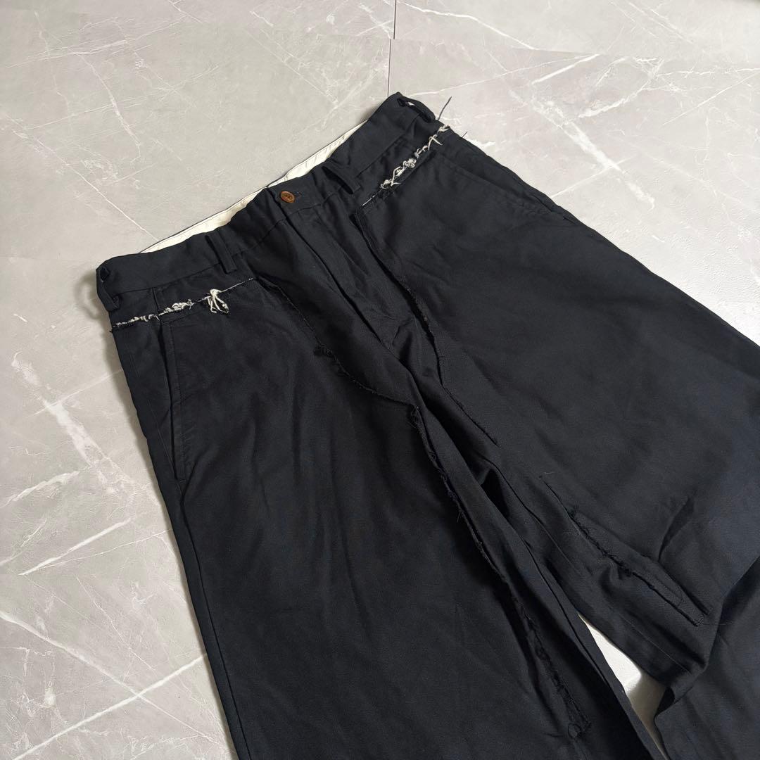 コムデギャルソンオムプリュス　ポリ縮絨 ドッキングパンツ　再構築　スラックス