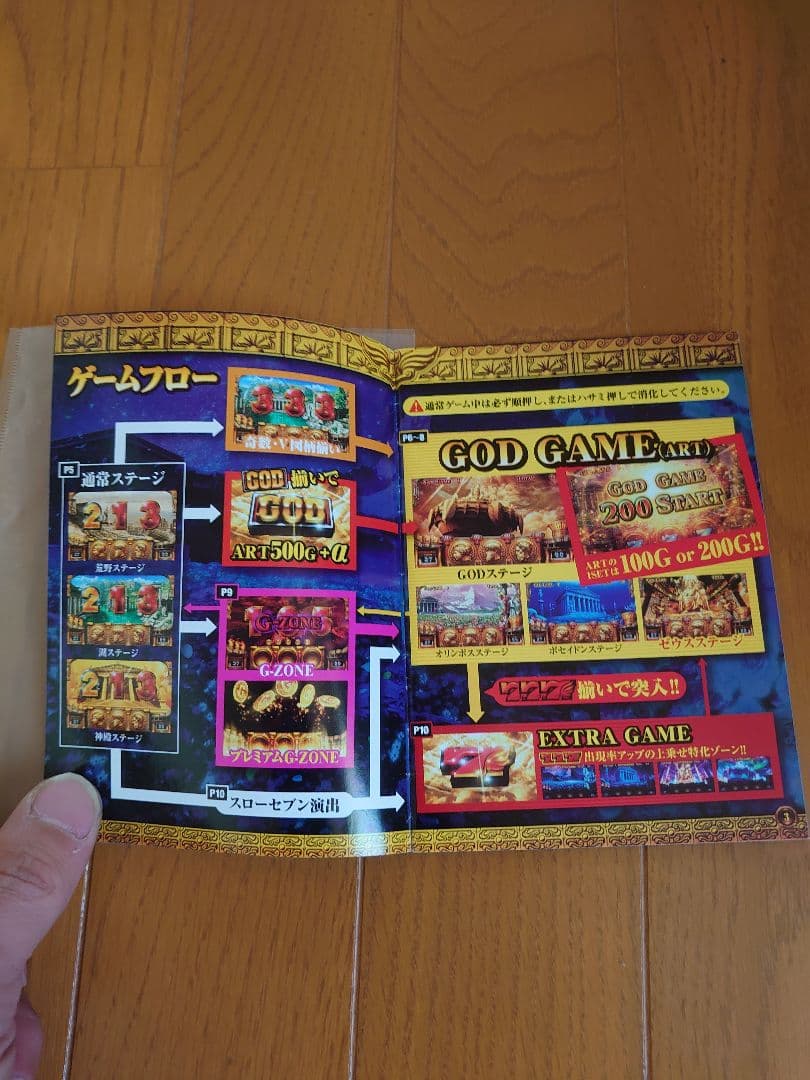 最終価格出品　レア冊子尽き！ミリオンゴッド神々の系譜ZEUS不要機凱旋系譜