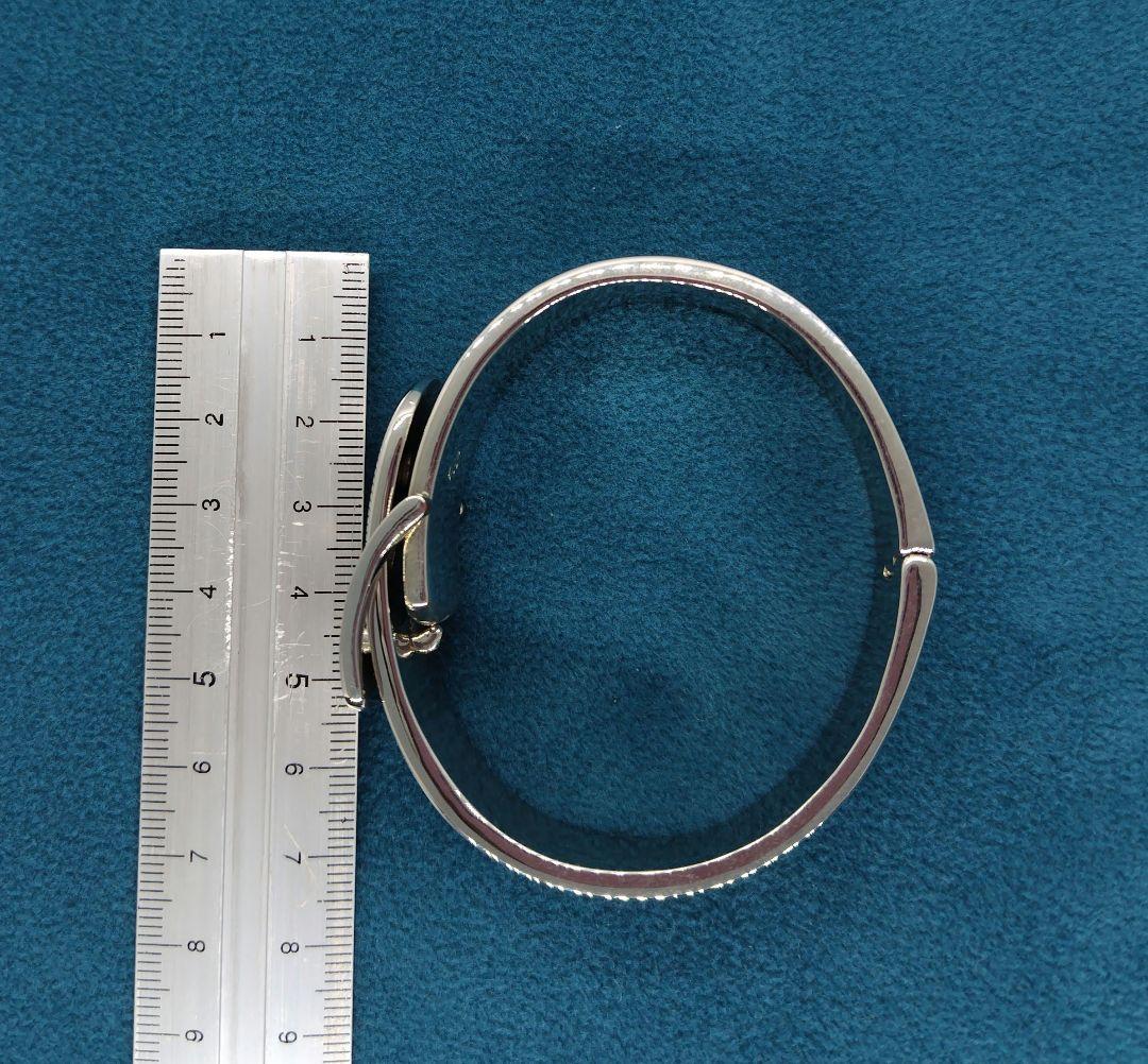 ラルフローレン　シルバー バックルデザイン バングル