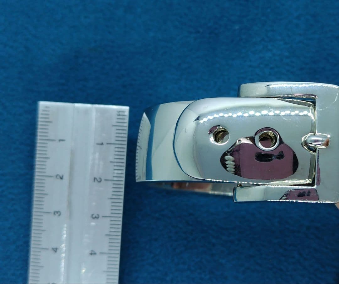 ラルフローレン　シルバー バックルデザイン バングル