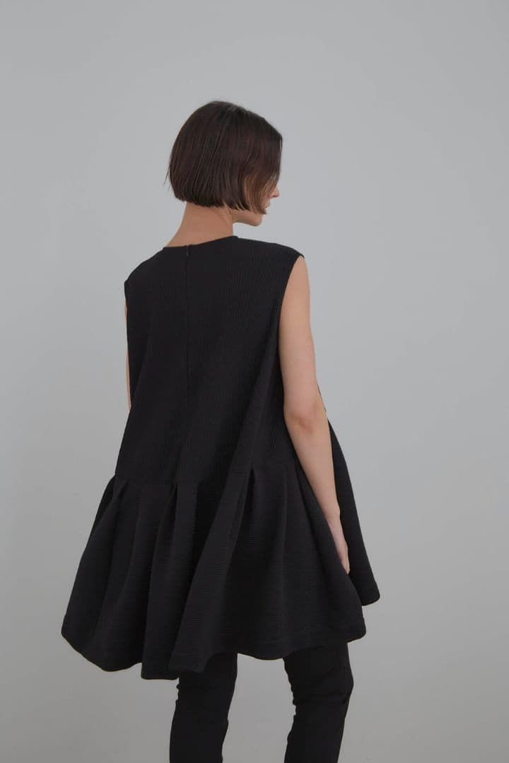 美品 完売 LE PHIL ワイドリブジャージトップ ルフィル トップス