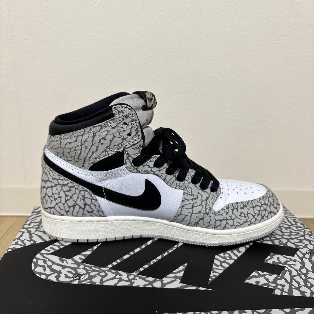 NIKE AIR JORDAN 1 RETRO HIGHホワイトセメント24.0