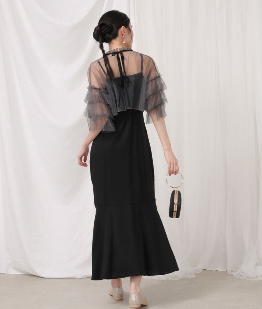 オケージョン パーティードレス Kana チュールティアードボレロ3way