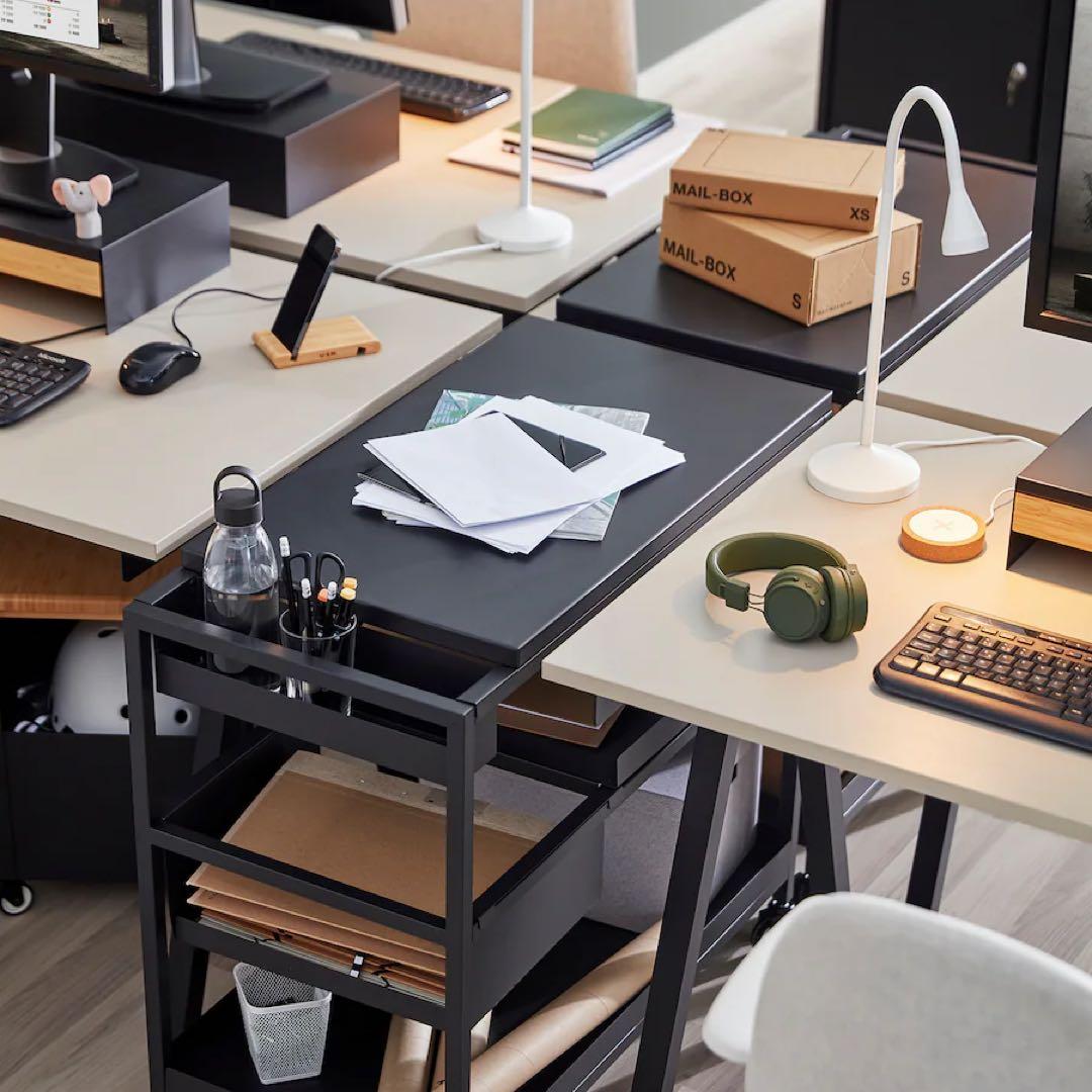 IKEA TROTTEN トロッテン ワゴン チャコール 80x40 cm