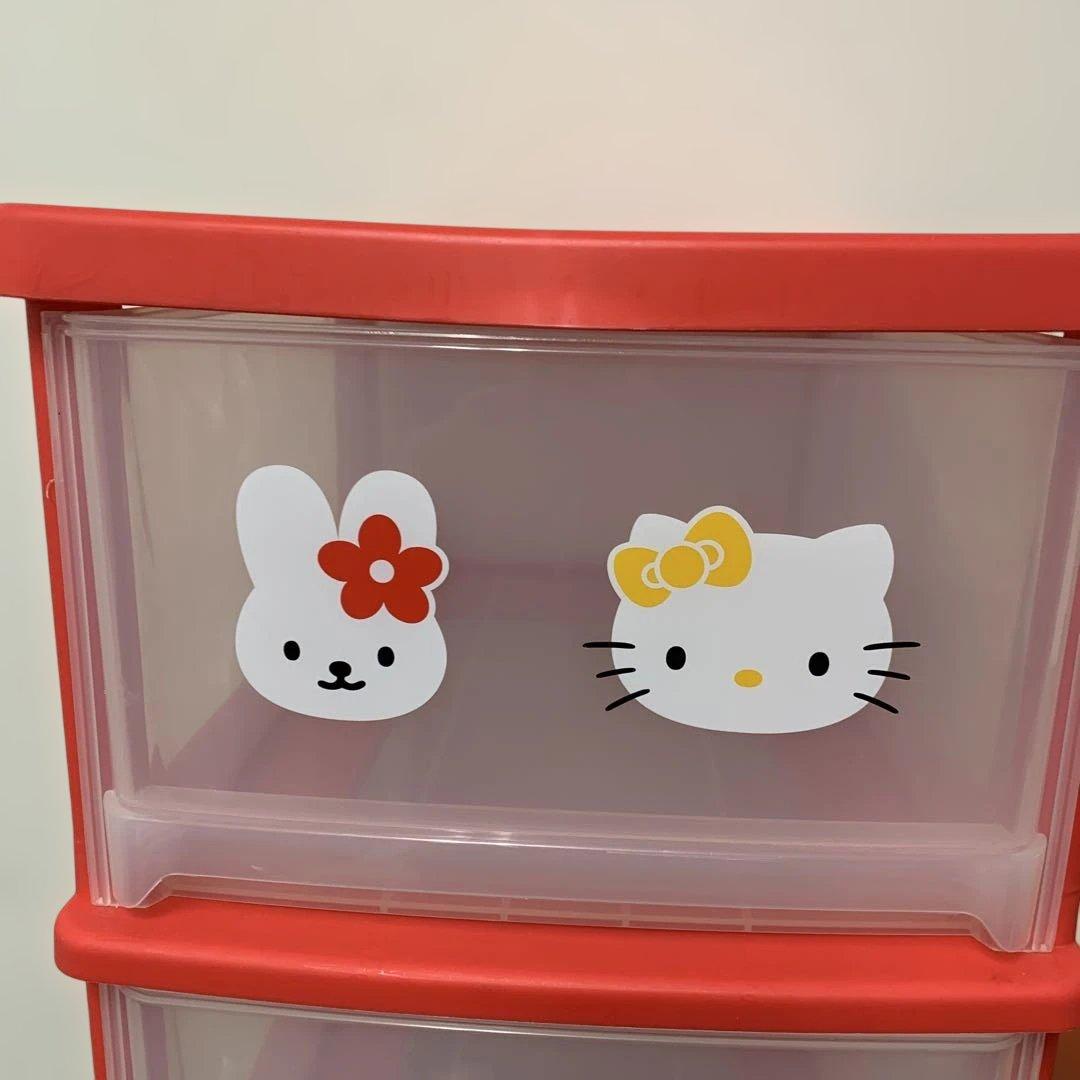 ⭐︎ハローキティ 2000 三段チェスト 収納ボックス 収納ケース レトロ 激レア