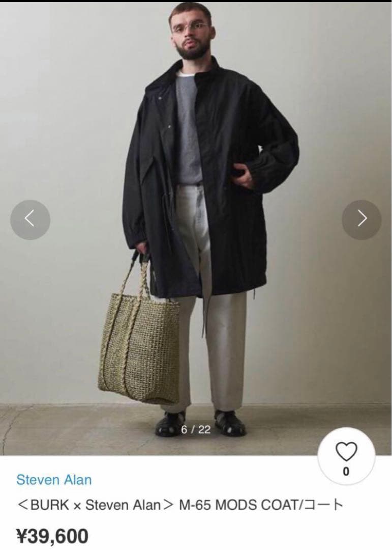 【別注】BURK × Steven Alan モッズコート　M-65