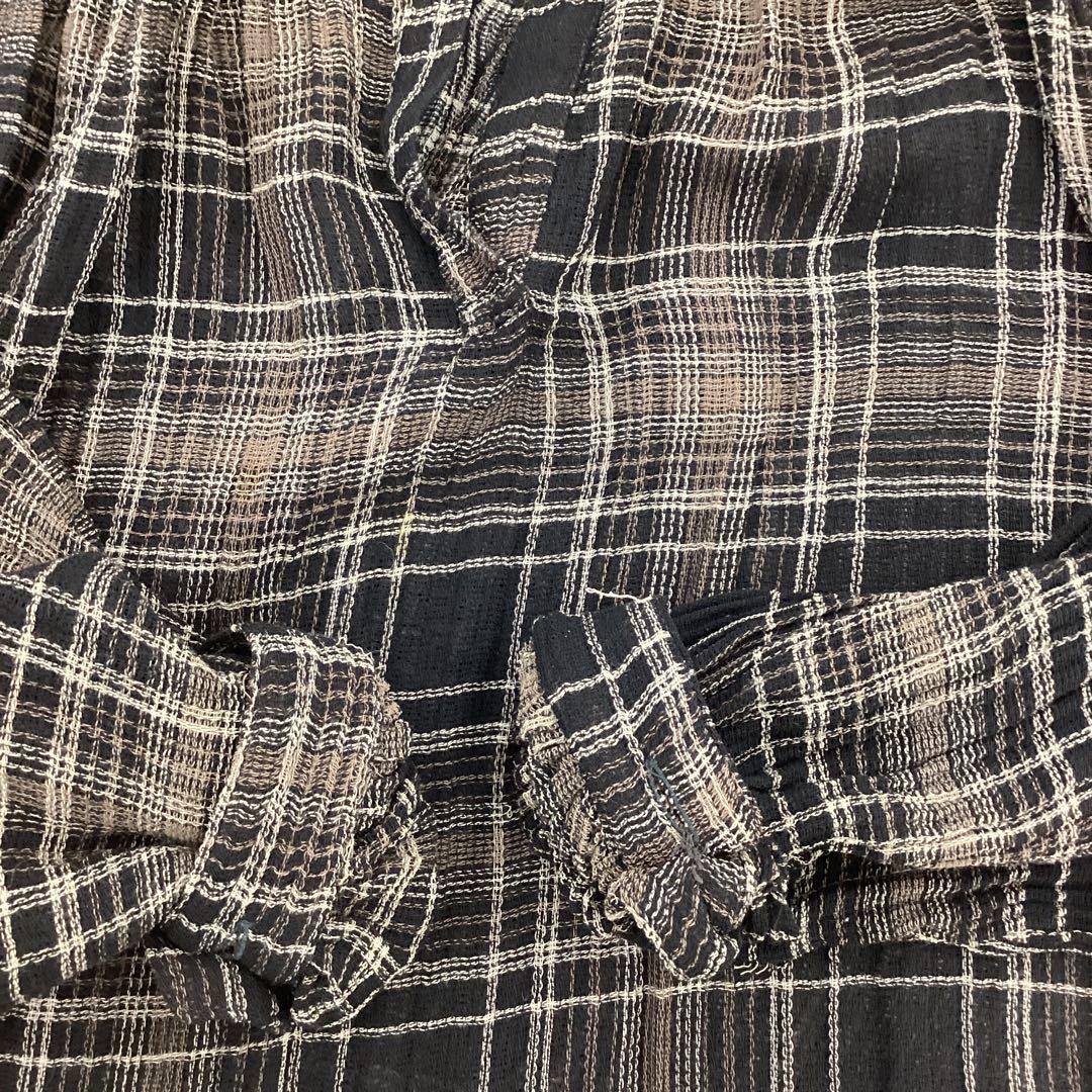 R742K レディースシャツチュニック F 黒レトロ春夏コムデギャルソン4/24