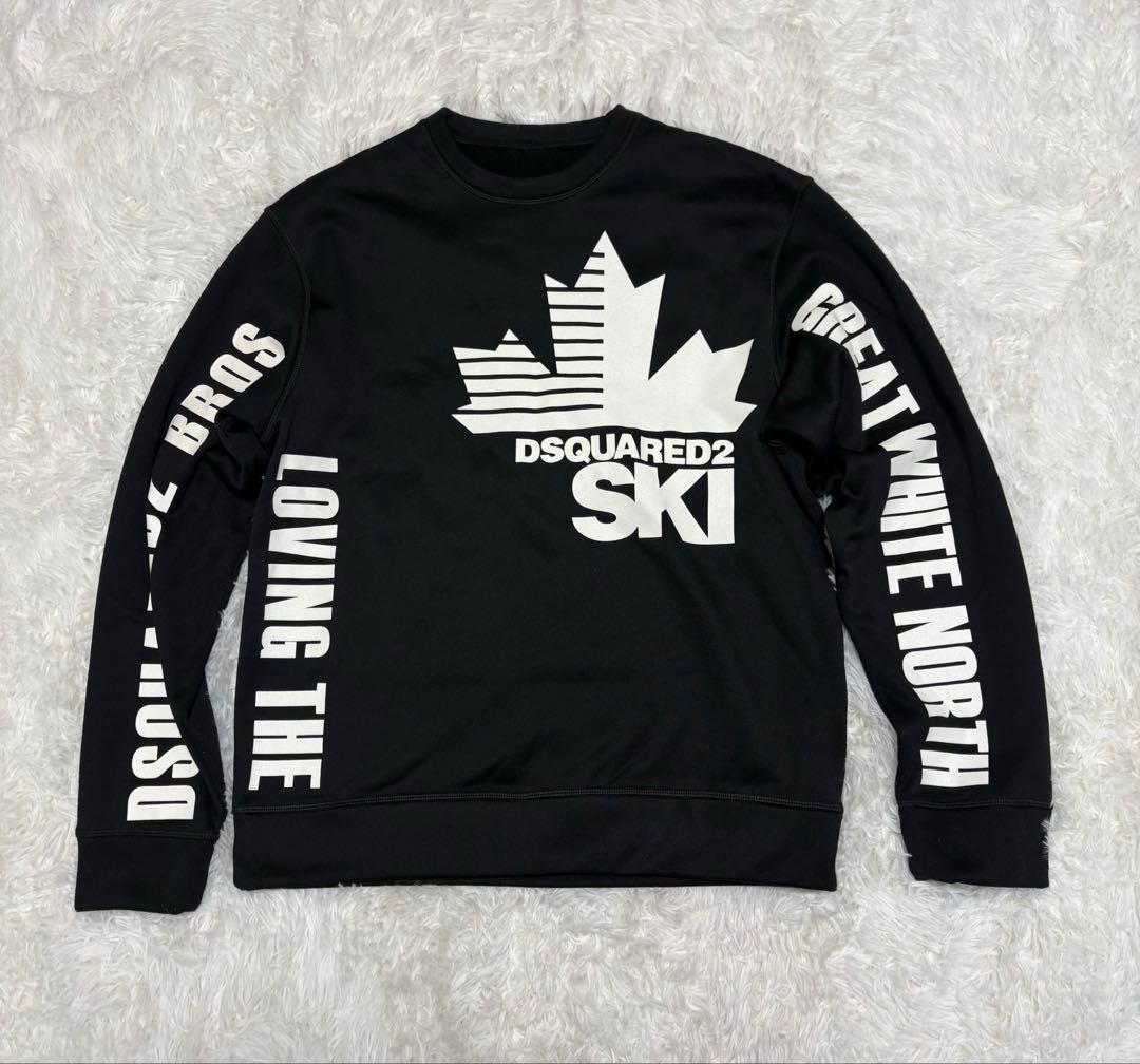 DSQUARED2 裏起毛 スウェット ブラック L 美品 ディースクエアード
