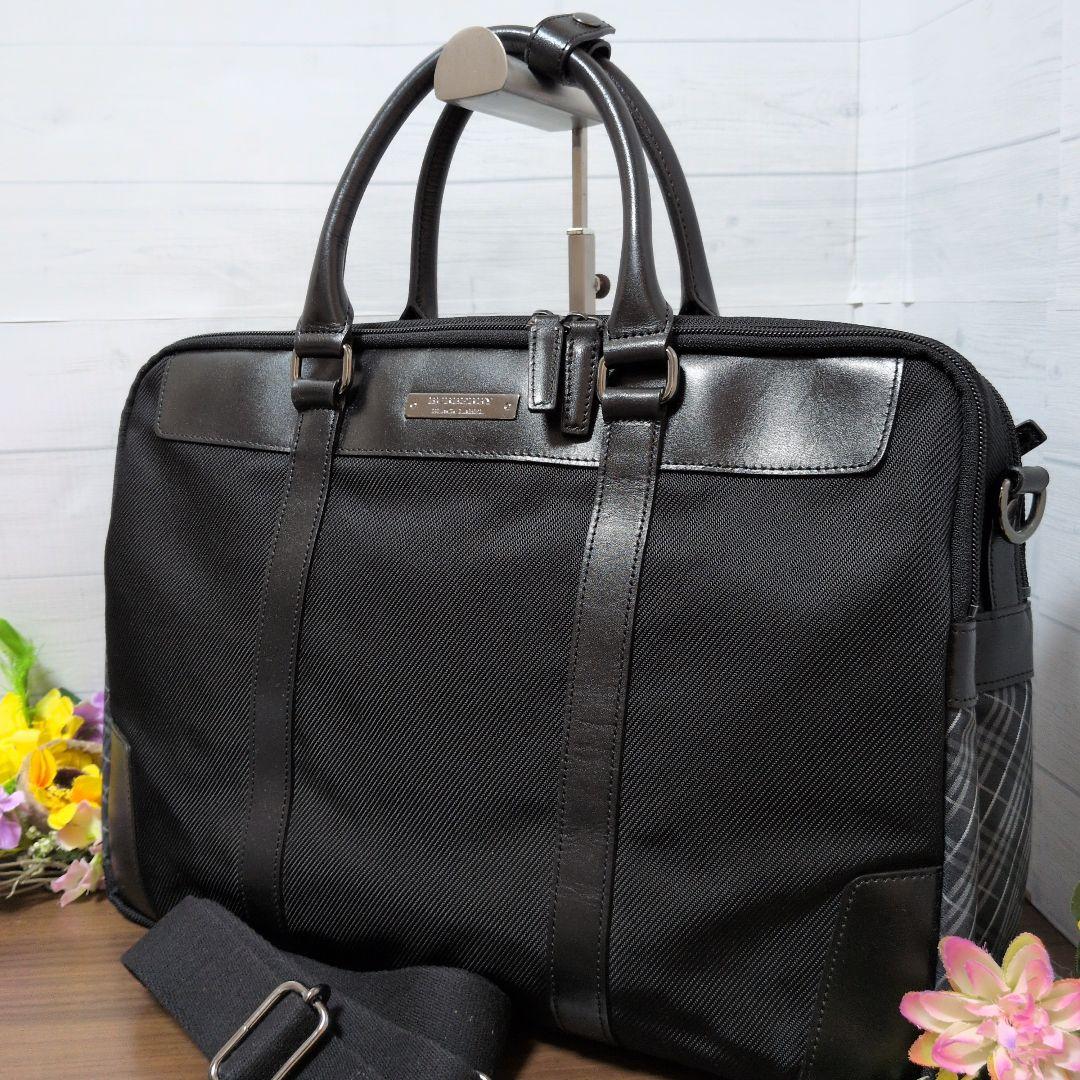 BURBERRY BLACK LABEL　2way ビジネスバッグ　美品