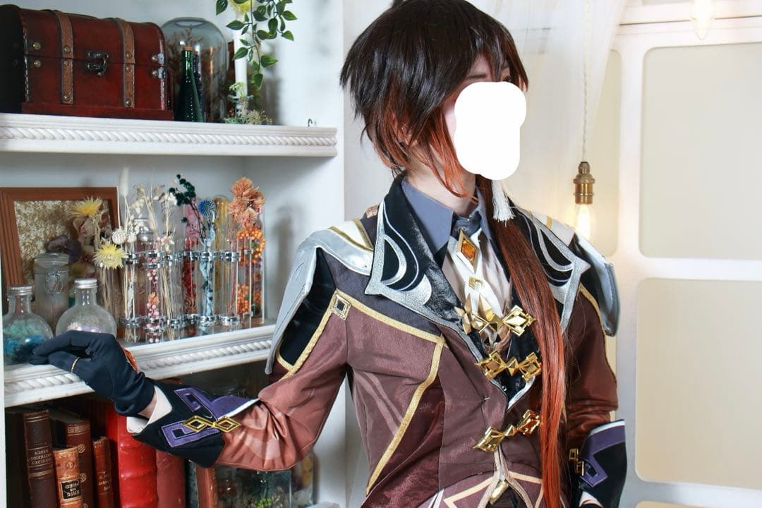 【2月頭まで値引き】猫屋　原神　鍾離　コスプレ衣装+武器+ウィッグ