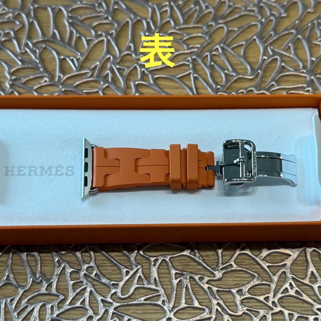 アップル ウォッチ エルメス バンド キリム オレンジ 38-42mm バレニア