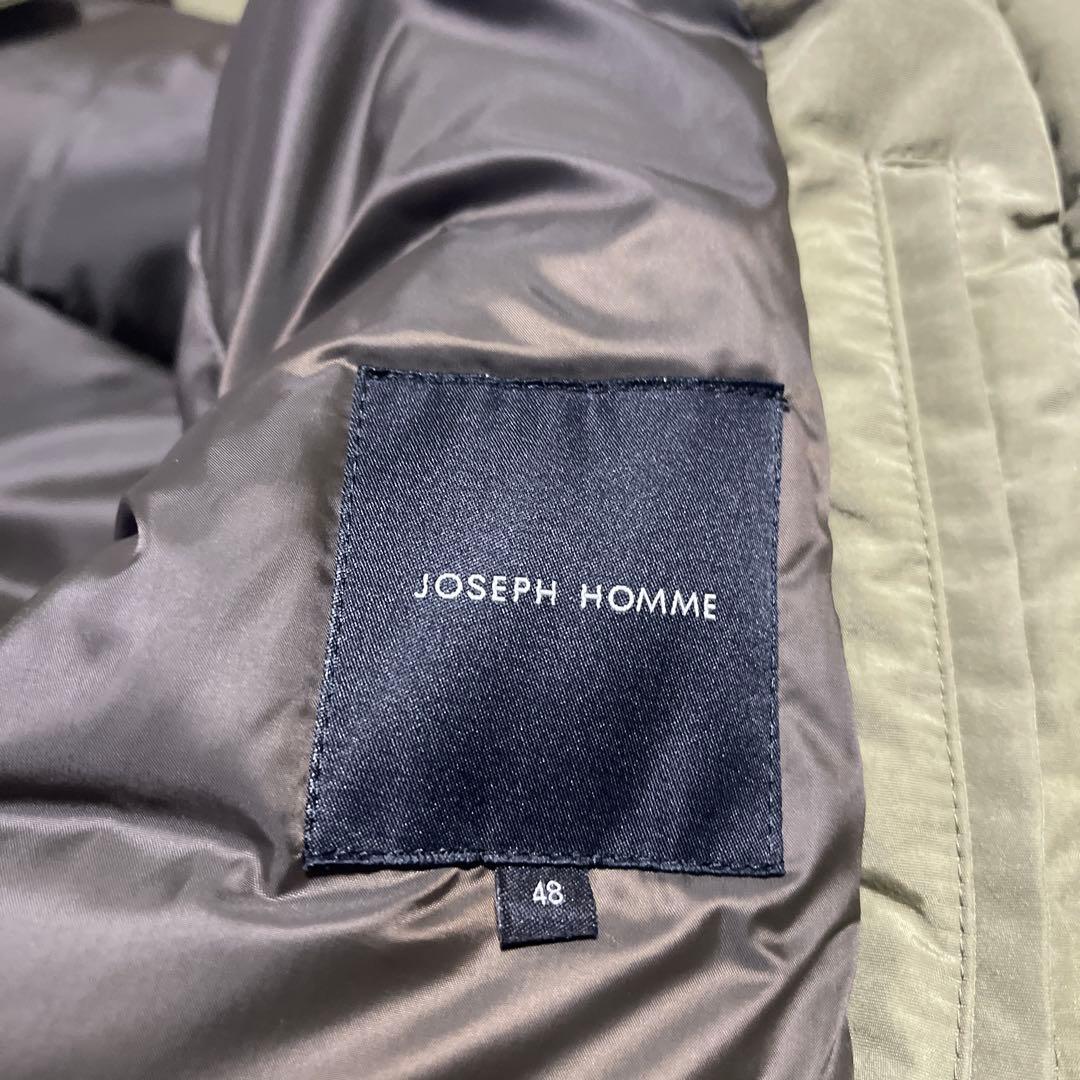 JOSEPH HOMME ファー付き ライトグリーン ダウンコート サイズ48