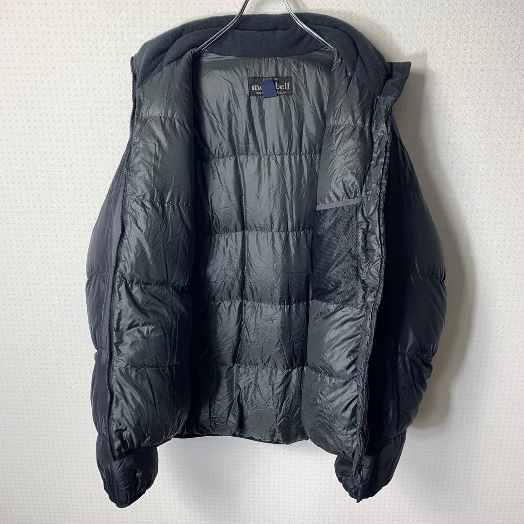 H*O様 オールドモンベル アルパインダウンジャケット XL ブラック 刺繍ロゴ