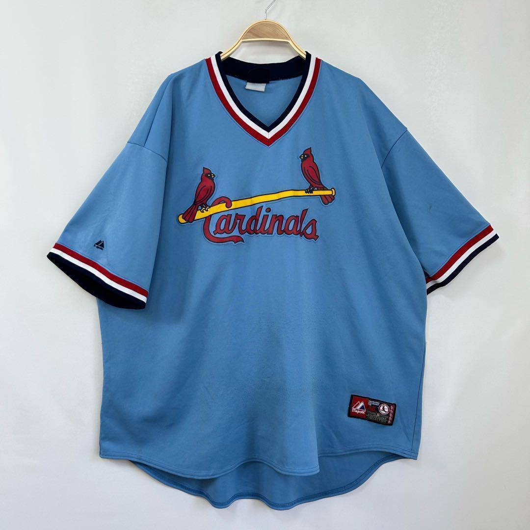 MLBカージナルス ゲームシャツ ベースボールシャツ ユニフォーム S44