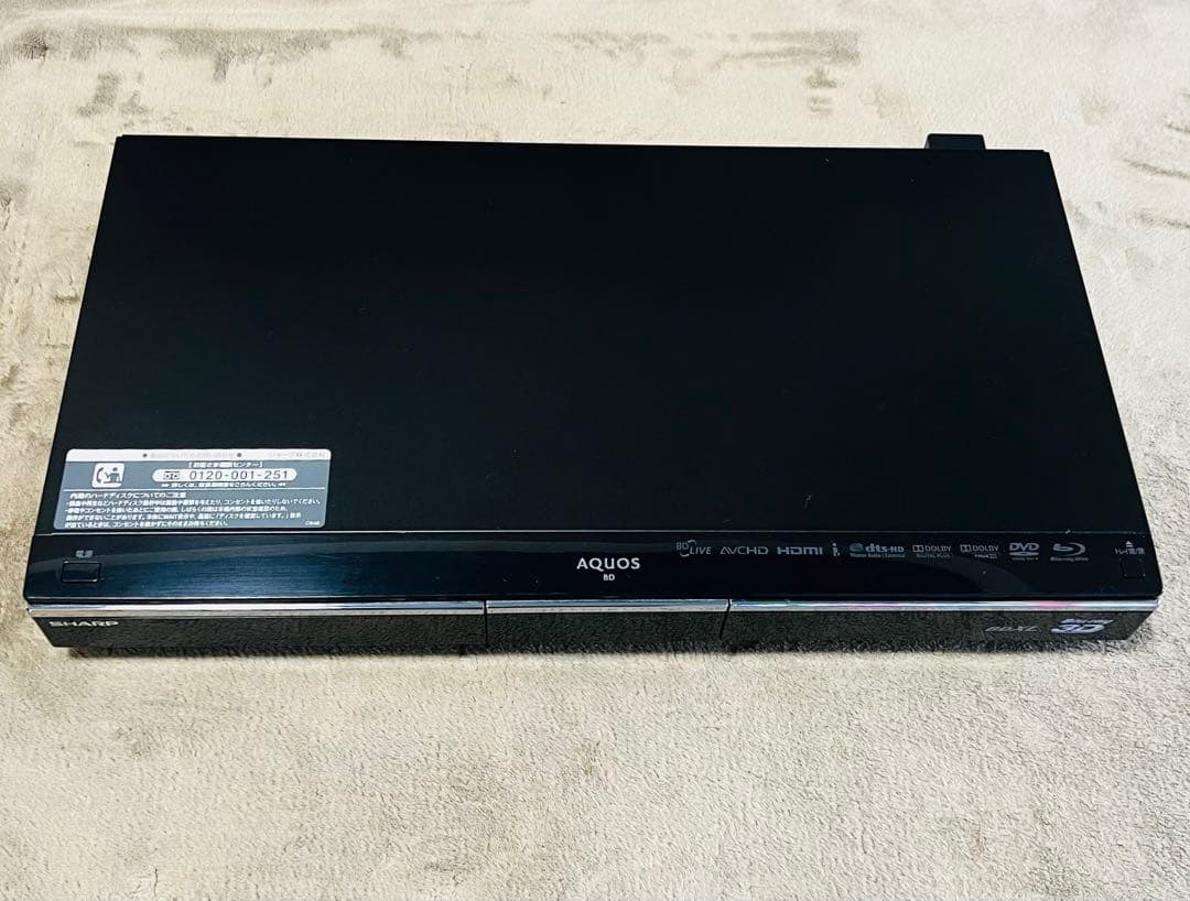 SHARP 3D ブルーレイレコーダーBD-HDW75