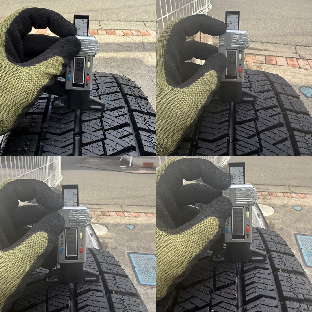 2024年製 スタッドレス タイヤ付き 8穴スチールホイール 4本セット✨溝あり