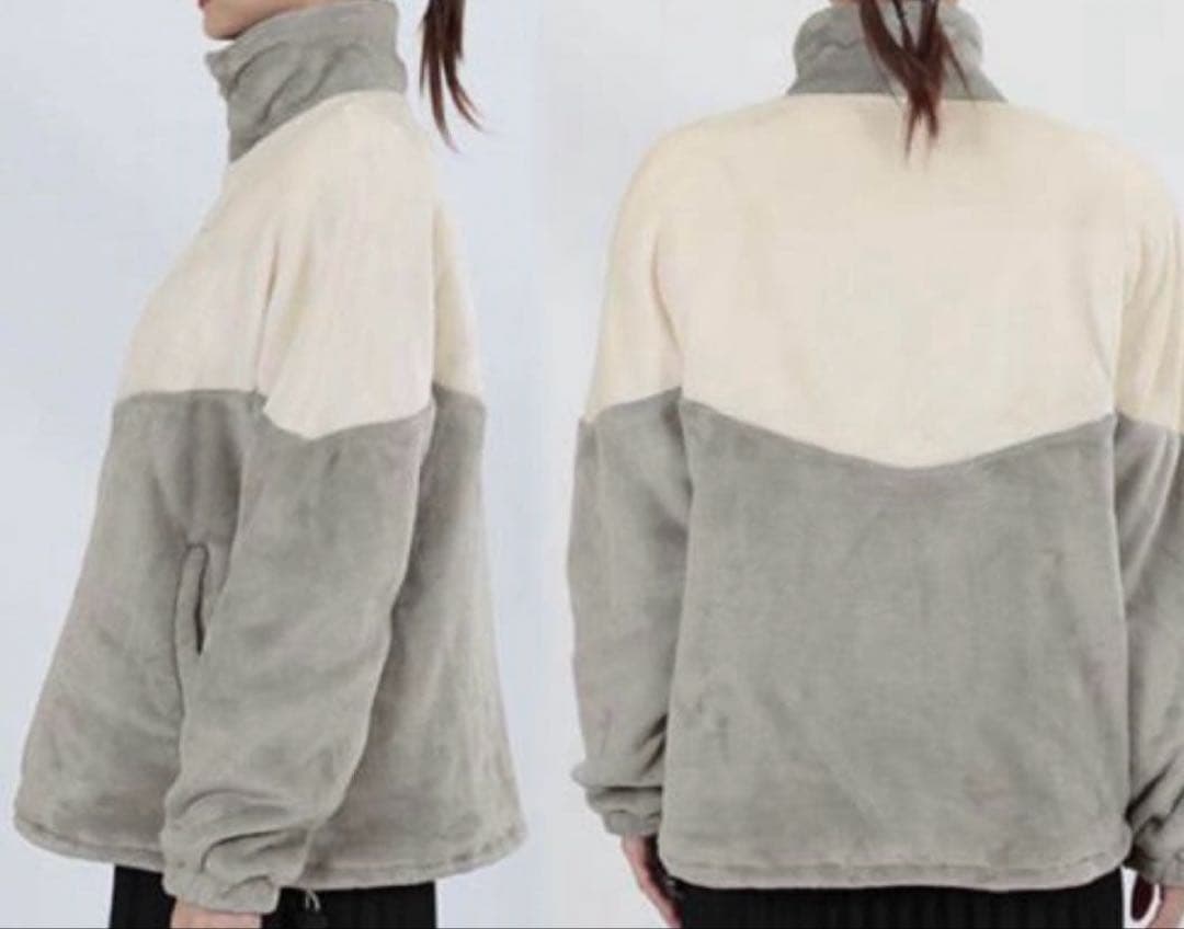 マリークワント　希少品　完全完売カラー　新品グレーバイカラーブルゾン　匿名配送