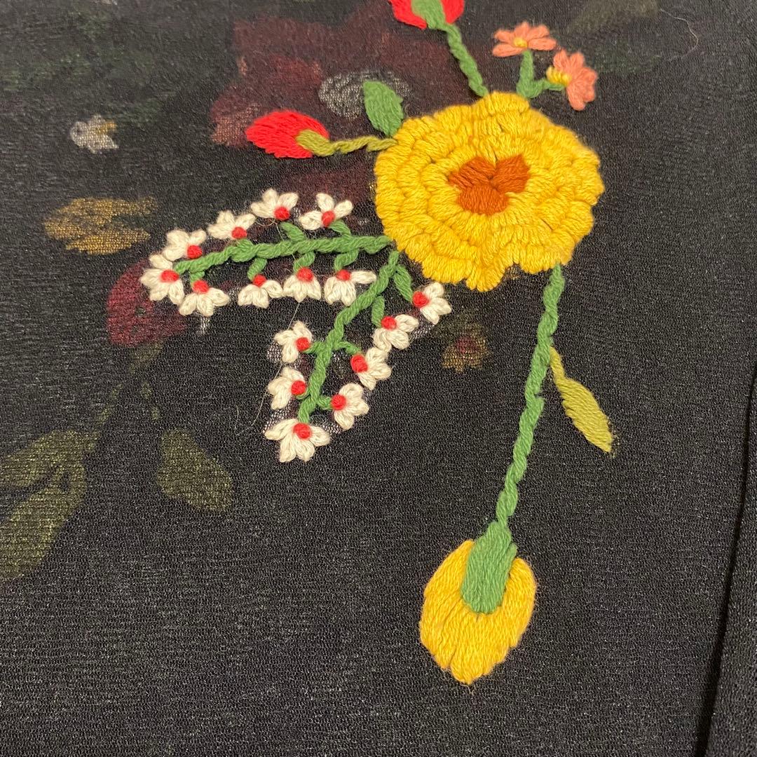 Vivienne Tam power net embroidery tops刺繍