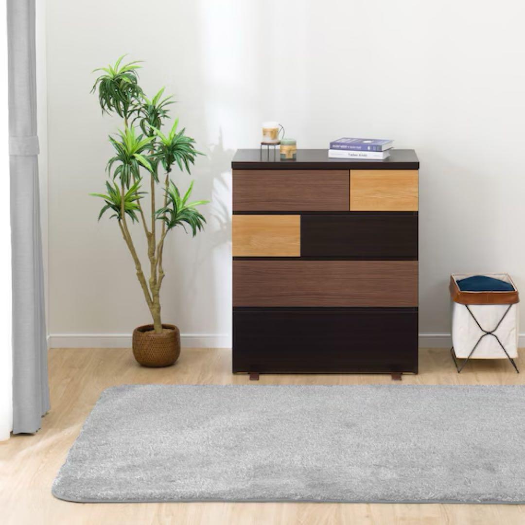 ニトリ ローチェスト (カレナ 80LC DBR)