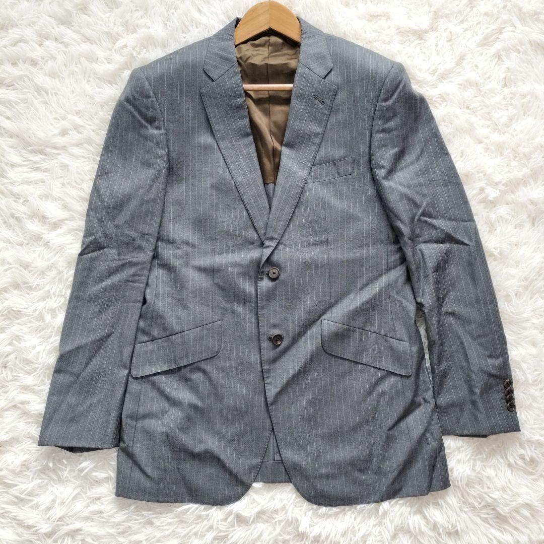 【良品】ポールスミス スーツ セットアップ デルフィノ イタリア高級生地 LL