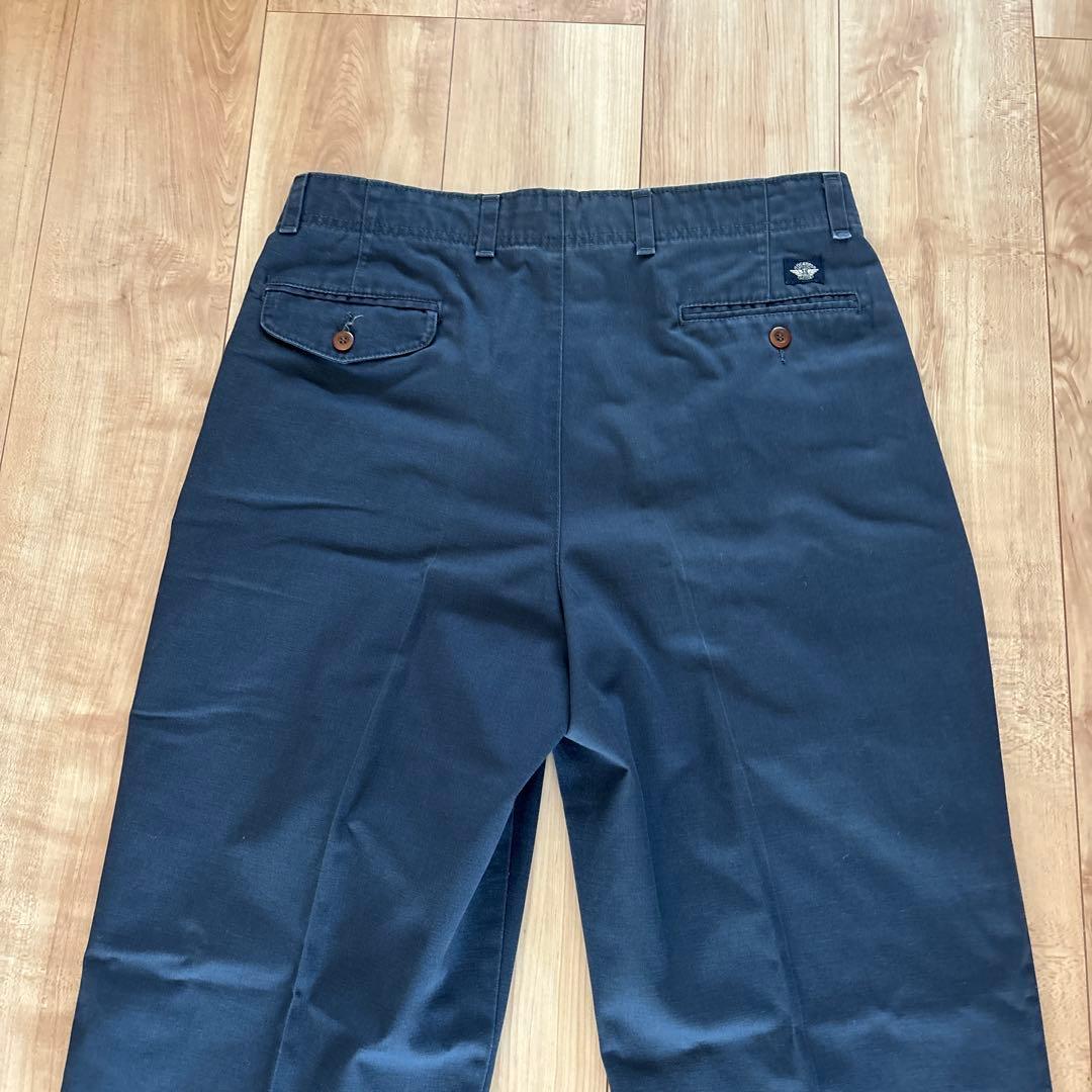 90's USA製 DOCKERS Tuck Cotton Slacks W33