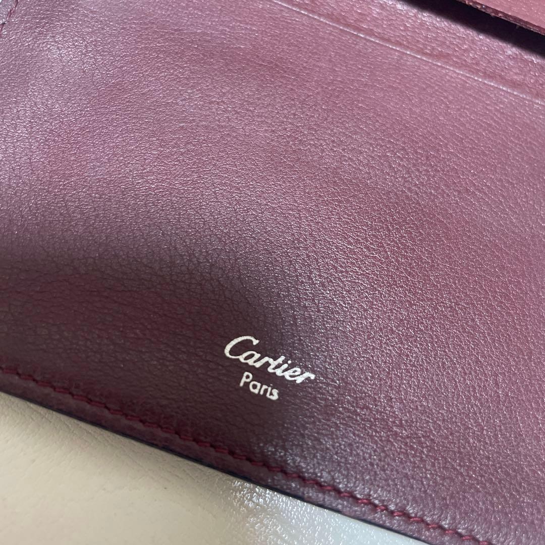 Cartier 黒 レザー 名刺入れ
