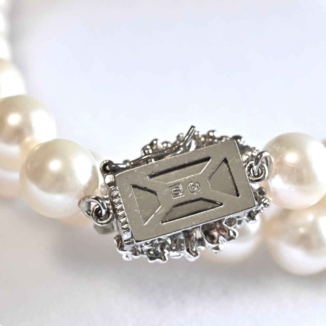 【極上・花珠品位】タサキ　アコヤ　パール　ネックレス　大珠　7.5ミリ　本真珠