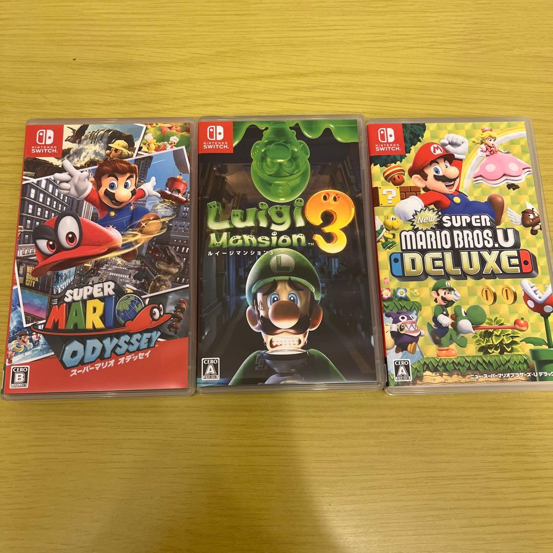 スーパーマリオブラザーズ U デラックス 、オデッセイ、ルイージマンション3
