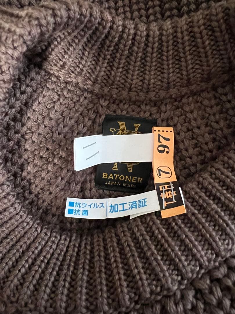 【クリーニング済】BATONER ニットセーター サイズ3