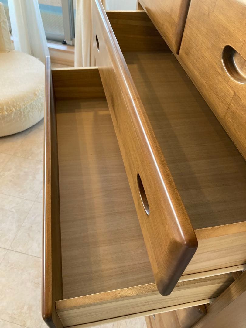 【たのメル便発送】 天然木 整理タンス 6段