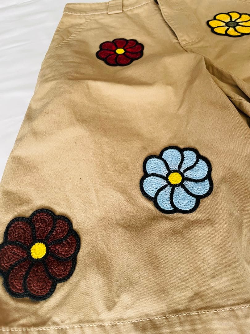 新品 モンクレール×JW ANDERSONマクラメフラワーショートパンツ S