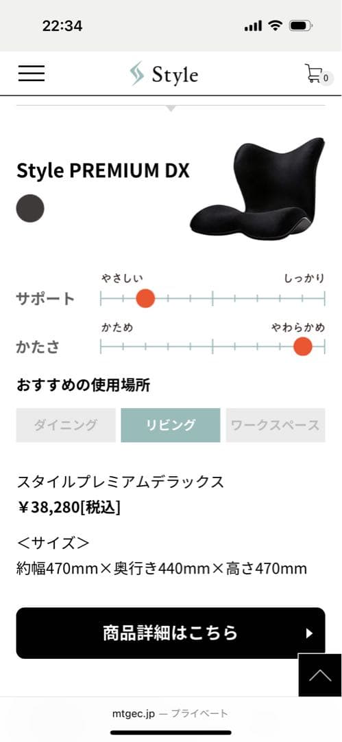 【姿勢ケア】styleチェア