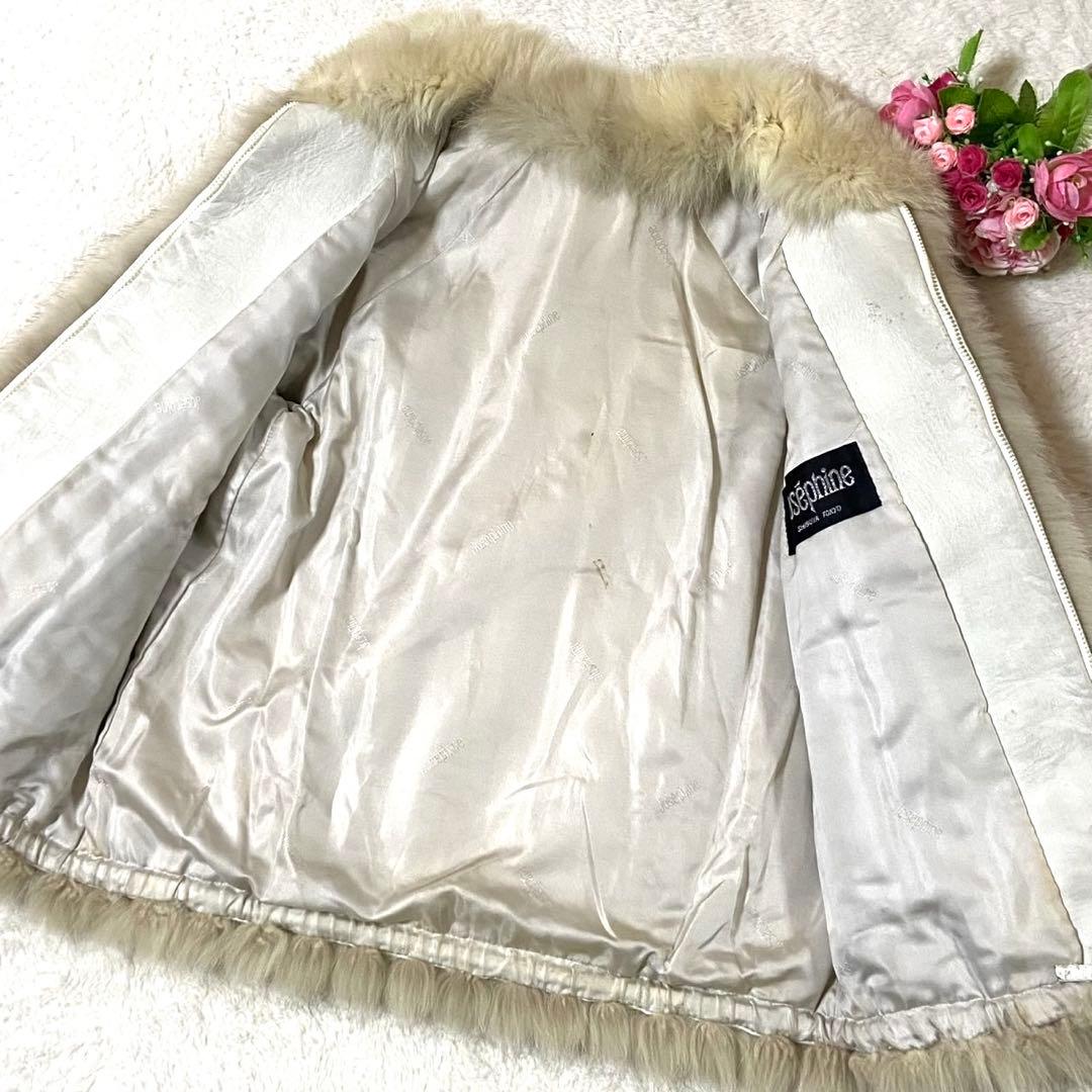 フォックスファー 本毛皮 コート サイズL相当