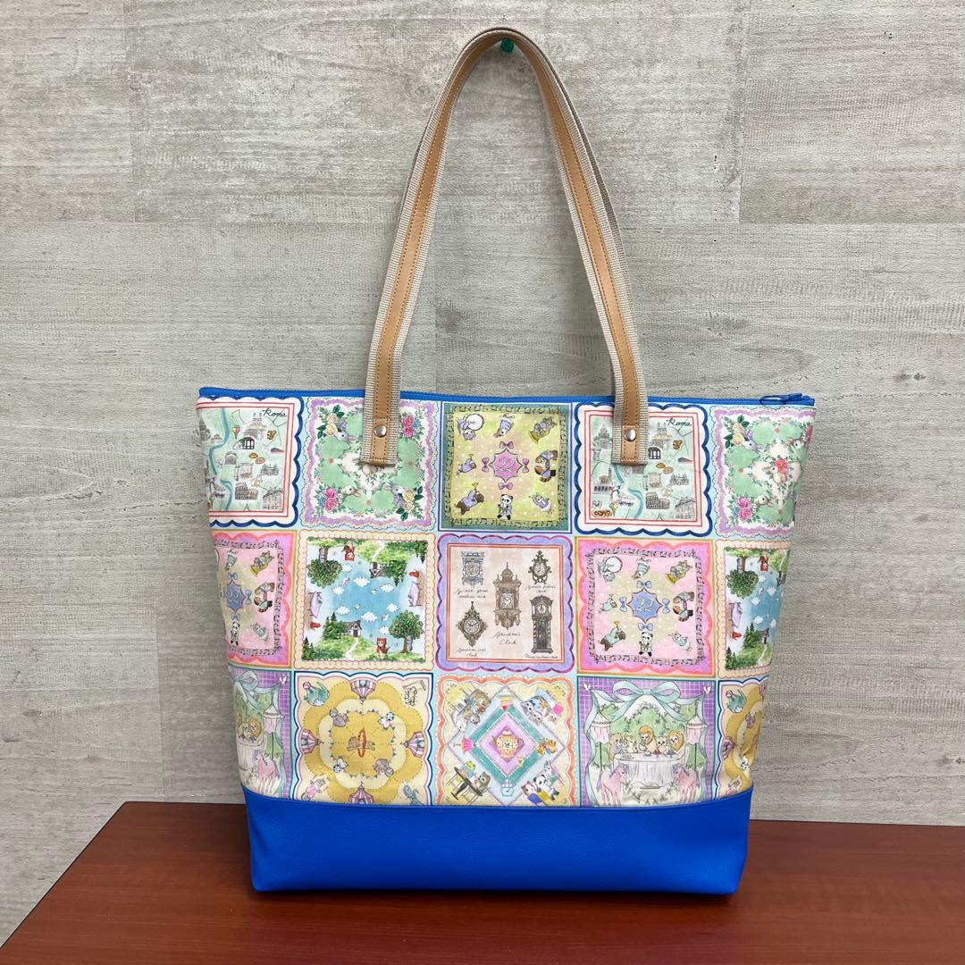 yukiemon ハンドメイド　ビッグトートバック＆巾着トートバック　①別口分