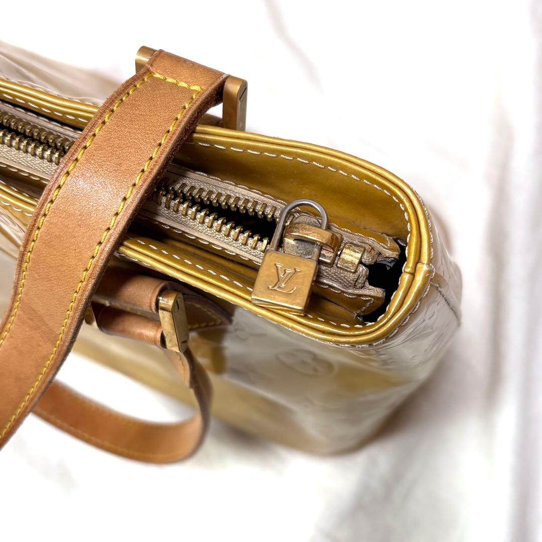Louis Vuitton ハンドバッグ ヴェルニ モノグラム イエロー