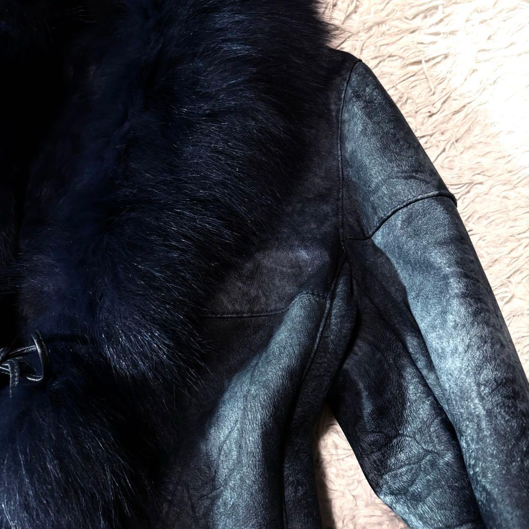 ジャケット・アウター fairy grunge far rabbit leather jacket