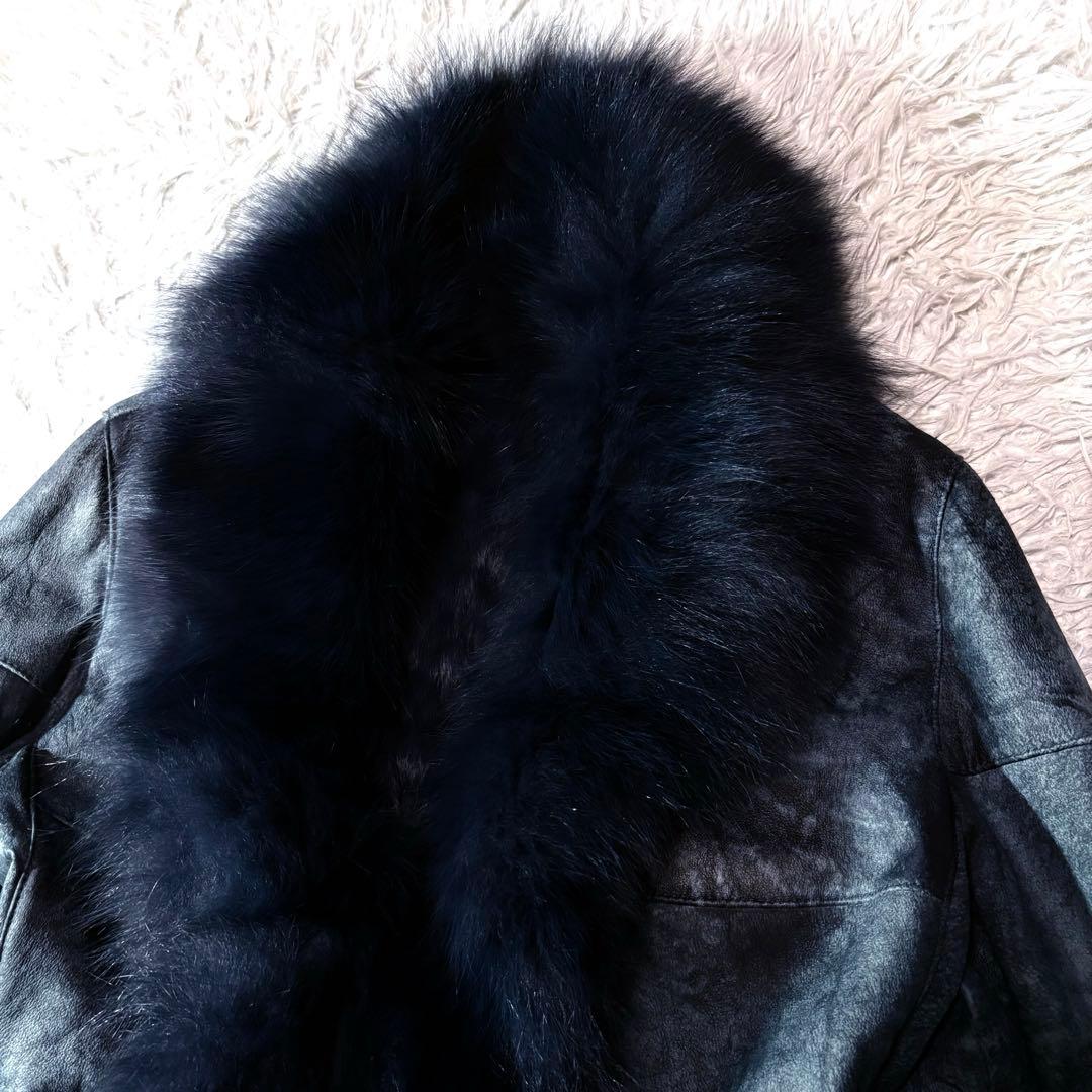 ジャケット・アウター fairy grunge far rabbit leather jacket