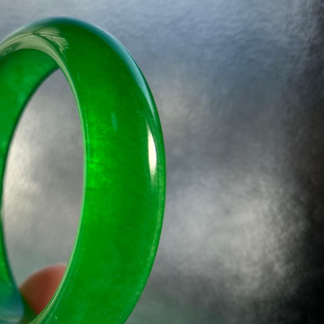 翡翠　ヒスイ　天然石　バングル　腕輪　お守り　緑　グリーン