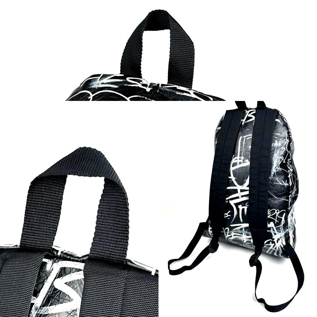 【美品】バレンシアガ　グラフィティ　エクスプローラー　バックパック　レザー　黒