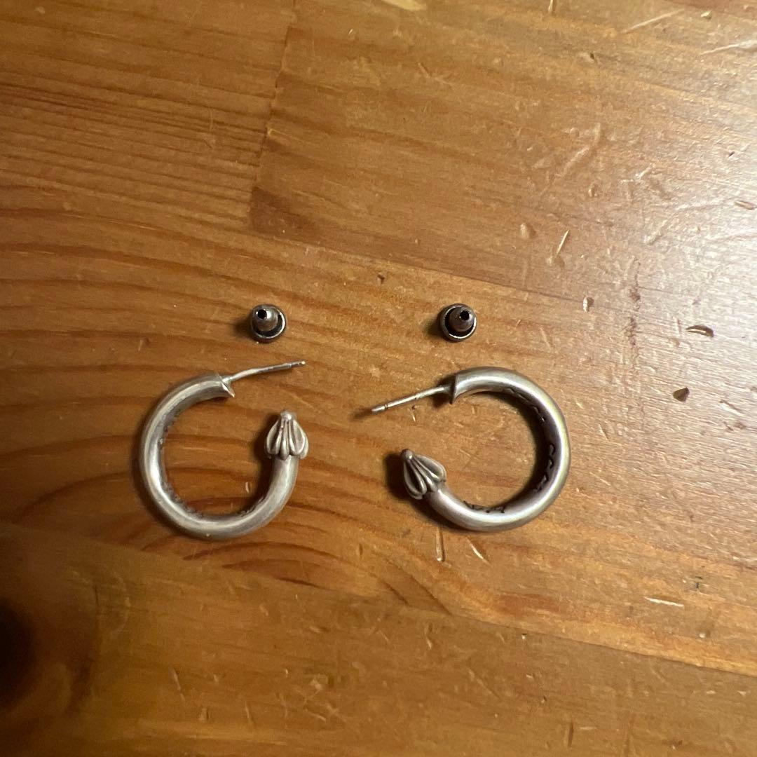 silver925 フープピアス