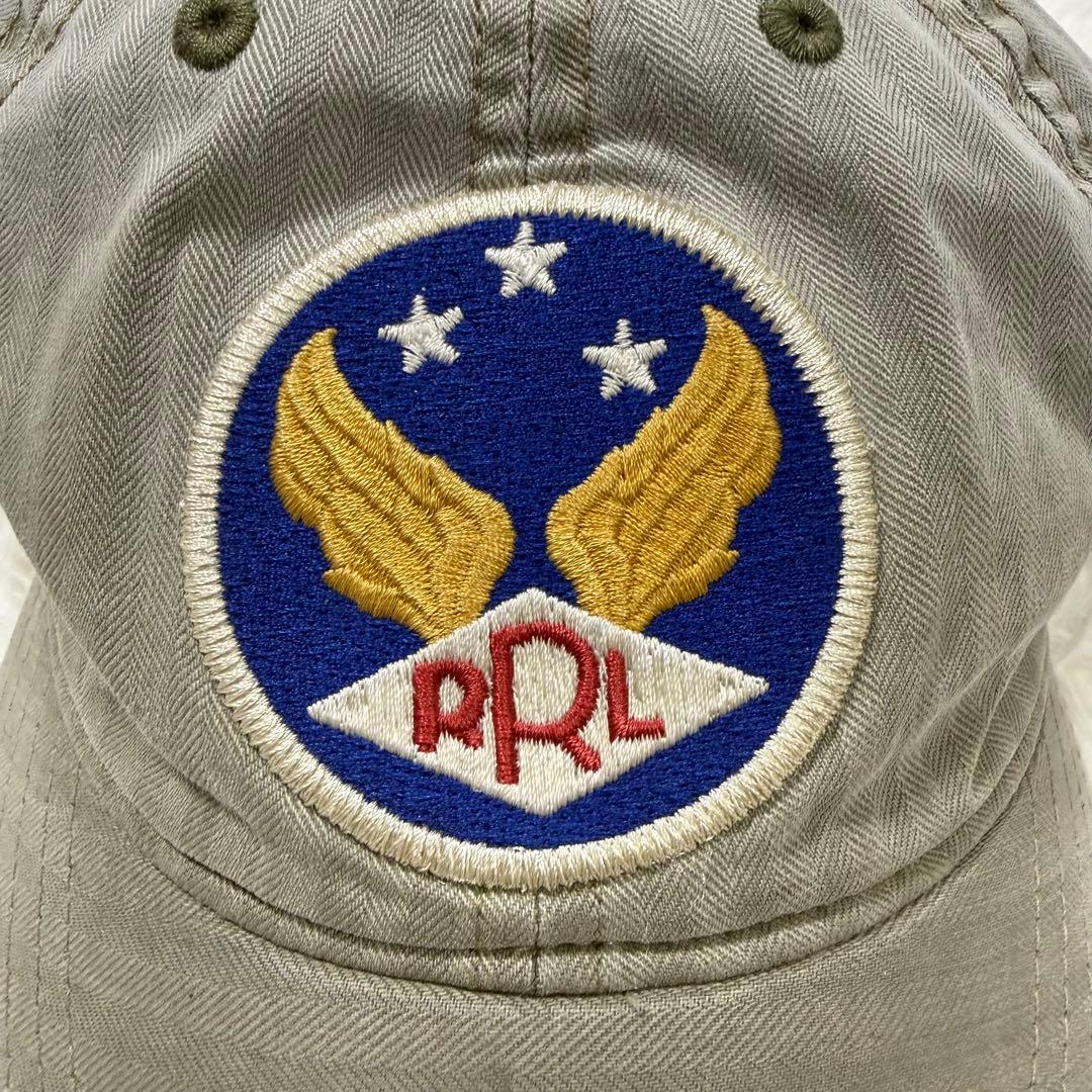 RRL ダブルアールエル ウイングロゴ ボールキャップ ヘリンボーン 刺繍