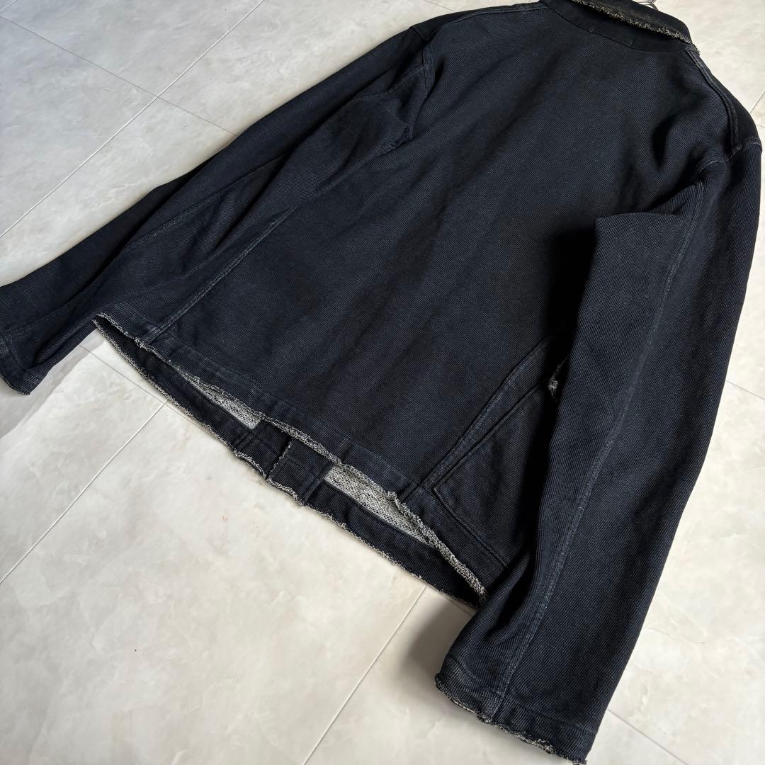 R by 45rpm インディゴ染め カバーオール 黒 3 コットン100