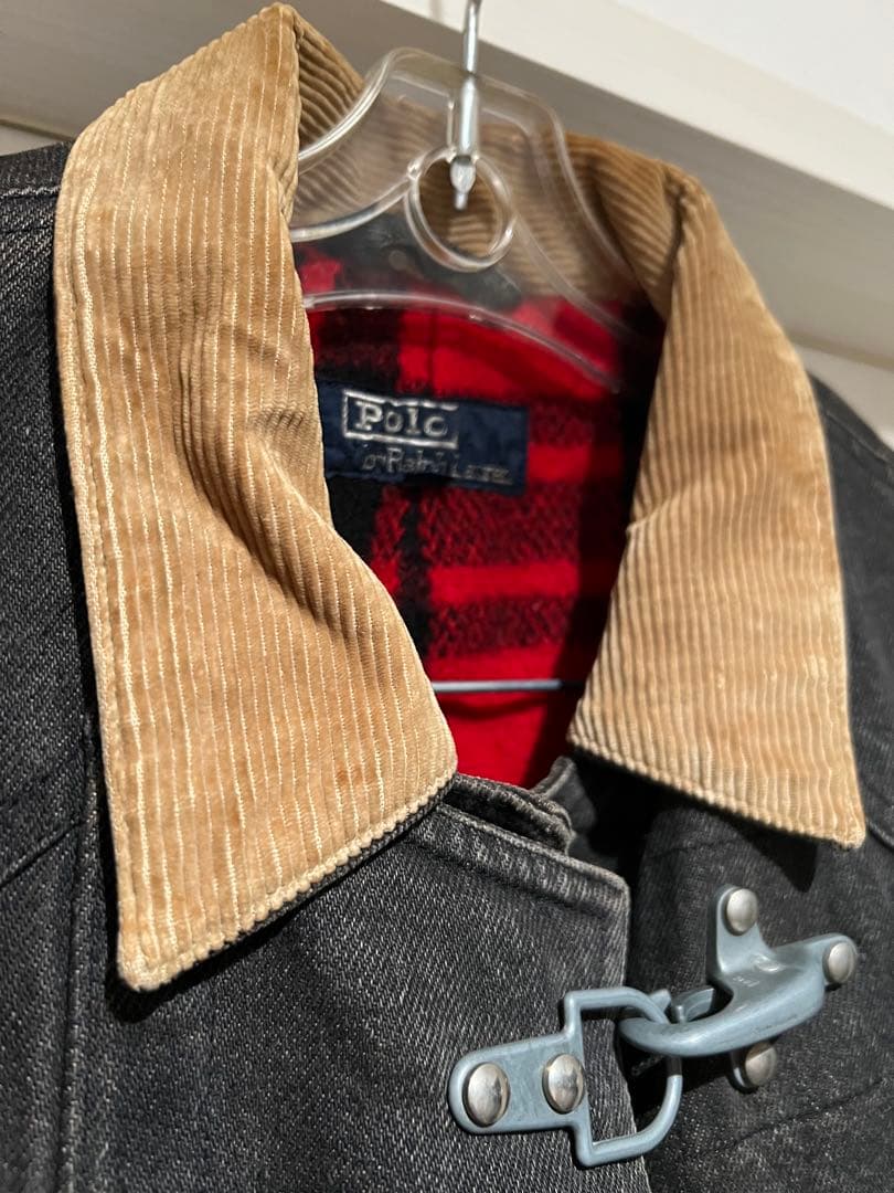 Ralph Lauren ブラックデニム ファイヤーマンジャケット　Mサイズ