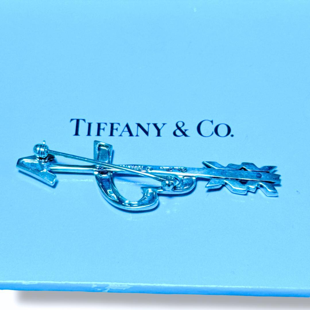 【超美品】ティファニー ラビングハート＆キスアロー ブローチ SV925