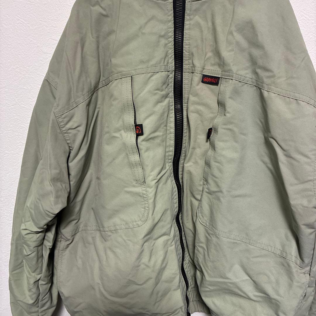 GRAMICCI ナイロンジャケット ライトグレーSサイズUSA製ヴィンテージ物