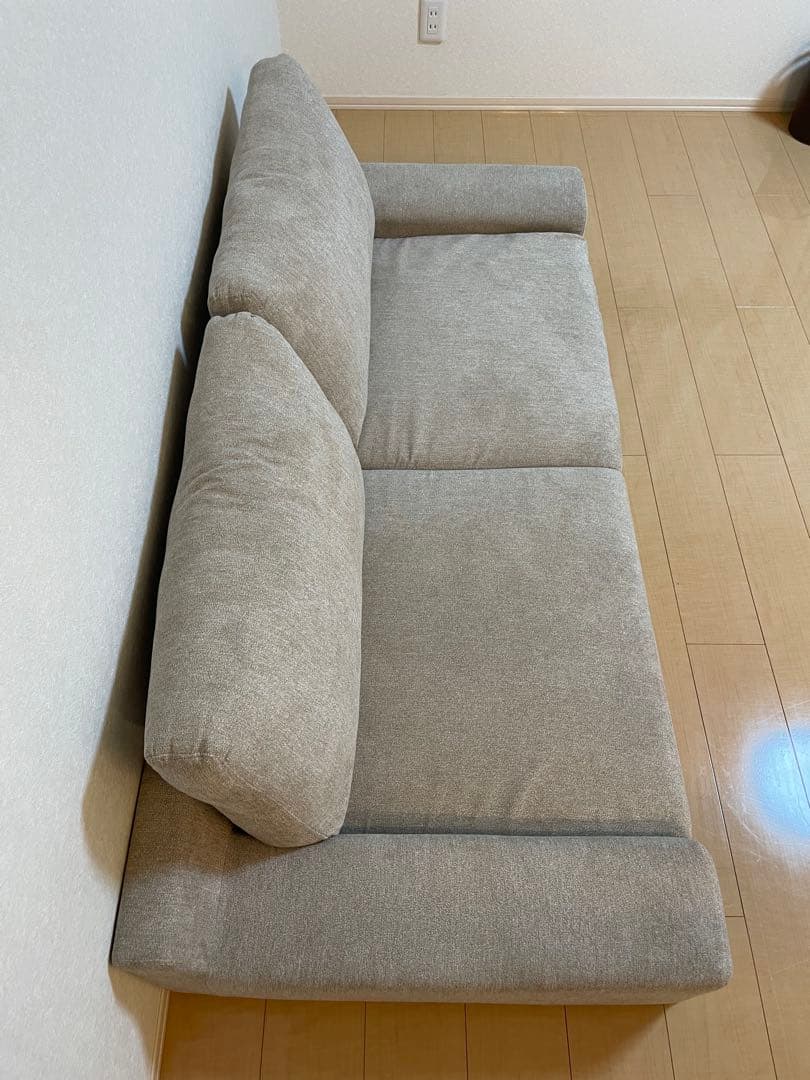 RASIK ローソファ 『Olson オルソン』170cm グレージュ①