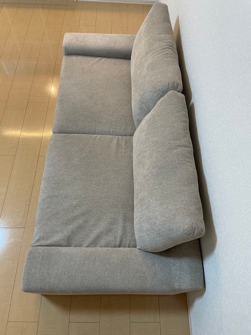 RASIK ローソファ 『Olson オルソン』170cm グレージュ①